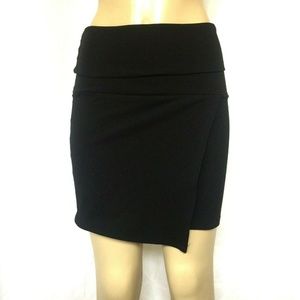 Adele Fado Skirt Black Mini Layered Stretch Italy